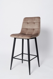 Стул барный BC-1722  бежевый вельвет